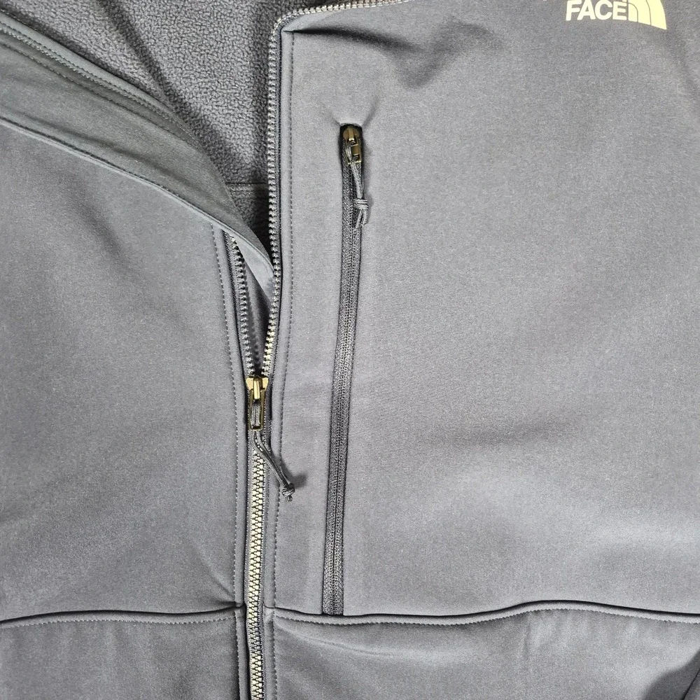The North Face WindWall Softshell Jacket Mens 5XL Blue Full Zip Fleece Lined